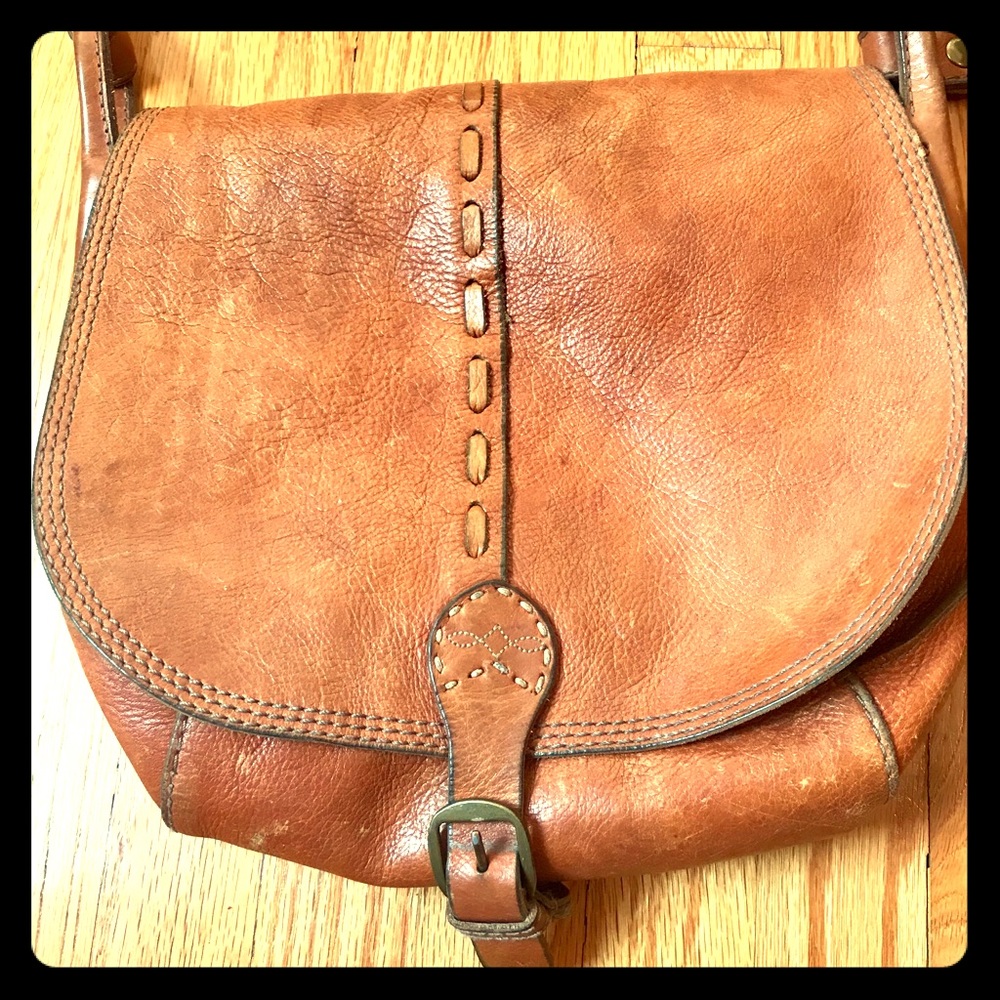 Vintage Lucky Brand Leather Handbag